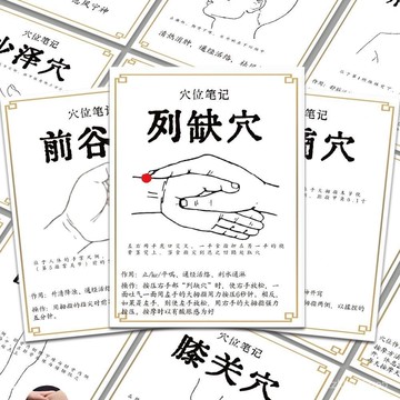 熱銷優選💟96張穴位養生調理中醫貼紙人體知識按摩學習創意貼畵ins桌麵防水 UQLO
