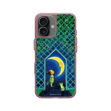 iPhone 17 Clear (相機按鈕) 晶醺玫 - 幾米 Jimmy Liao - 幸運遇見你-遇見月亮