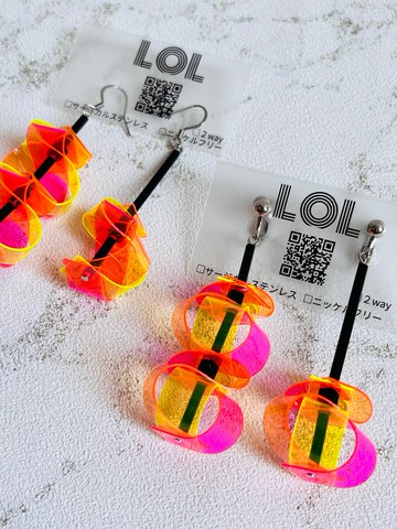 PVC DesignE 050 耳針式耳飾/耳夾式耳飾