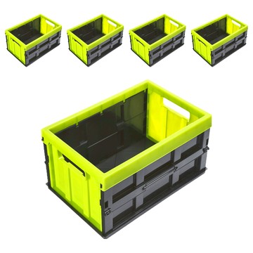 KEYWAY 聯府 中歐式摺疊箱 14L  380 x 255 x 192mm  綠色  5個