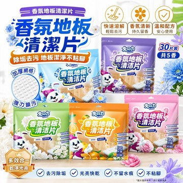 地板清潔片 地板清潔錠 地板清潔劑 強力去污 除菌留香 家用拖地 木地板 瓷磚清潔 清香型 除垢 清潔劑