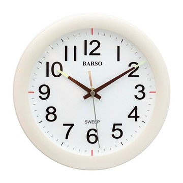 BARSO 10吋暖白靜音時鐘