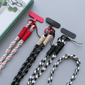 【台出新品】手機掛繩日韓ins風 附墊片 手機掛繩長 扭扭長繩 耐磨防汗 防丟 手機吊繩 手機繩 手機腕繩