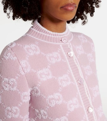 Gucci GG wool bouclé jacquard cardigan