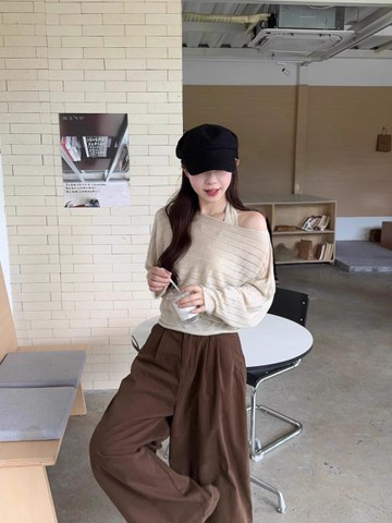 BAi白媽媽 設計款兩件套／甜美ins罩衫+掛脖背心－【350553】