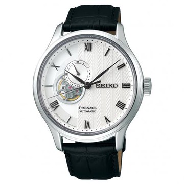 SEIKO 精工 PRESAGE 日式庭園動力儲存鏤空機械錶-41.8mm(4R39-00W0P/SSA379J1)