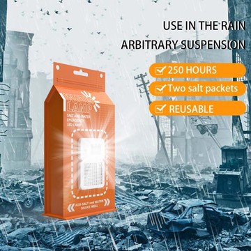 新品上市!!鹽水燈鹽水應急燈鹽水發電燈戶外活動照明燈便攜營燈輕便led燈