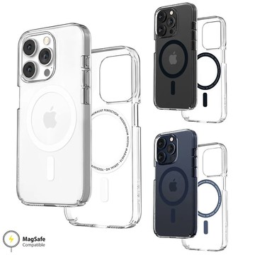 美國Caudabe Lucid Clear MagSafe 玻璃感機殼 iPhone 15 Pro Ma
