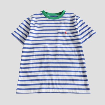 Polo Ralph Lauren White And Blue Cotton T-shirt