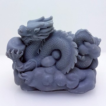純天然精油手工皂 - 3D 黱雲發財龍 立體造型皂 備長炭冷製皂
