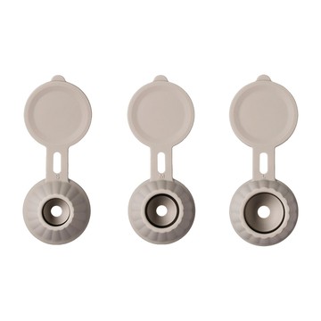 FaSoLa 創意防漏倒立瓶蓋 S+M+L 3件組  灰色  1套