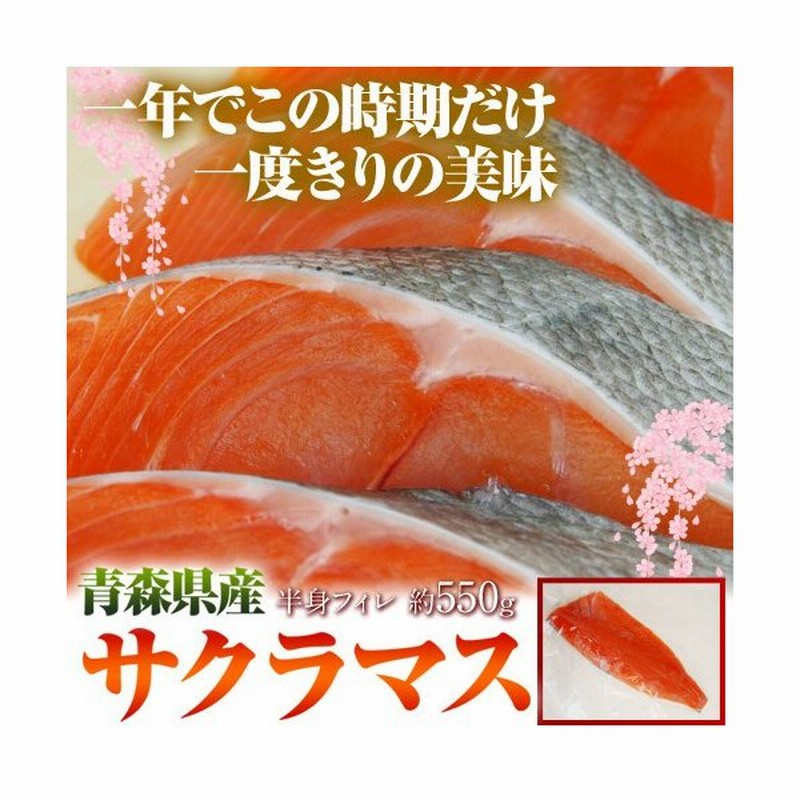 青森県産 旬の サクラマス 本マス 半身フィレ約550g 冷凍 Sea 通販 Lineポイント最大0 5 Get Lineショッピング