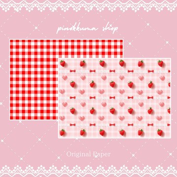 pinokkumashop 原創設計紙 設計紙 平袋 拼貼素材 雙面印刷