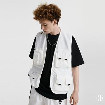 工裝戰術馬甲男日系秋冬背心外套