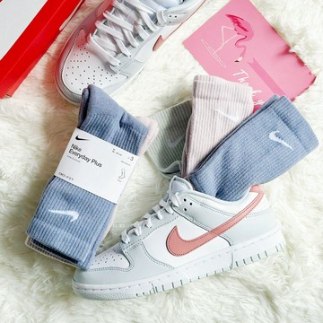 NIKE EVERYDAY PLUS CUSHIONED SOCKS 訓練 馬卡龍色 長襪 男女 襪子 SX6888-933