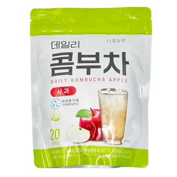 Danongwon 乳酸菌康普茶 蘋果 20條 Set 低卡新時代飲品 獨立小包裝 沖泡簡單  5g  1袋