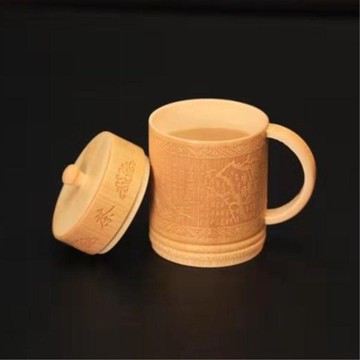 茶杯 竹水杯 竹茶杯/竹杯子/帶蓋竹杯/辦公茶杯/竹/竹工藝品
