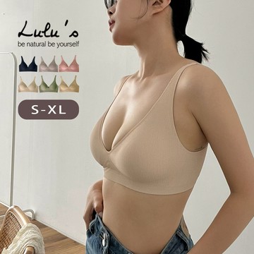 組合/兩件520/舒適深V坑條內衣S-XL６色【A01250861】