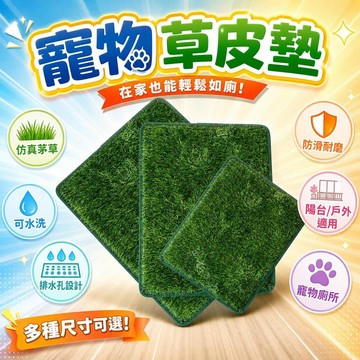 質價比👌仿真茅草寵物草坪 人造塑料草皮狗廁所 幼兒園戶外綠地 陽台隔熱裝飾假草皮 可水洗帶排水孔 防滑耐磨 d4f2