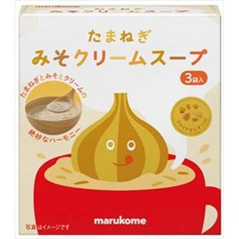 送料無料 マルコメ たまねぎみそクリームスープ 3食×10個入