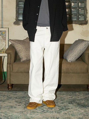 Cachion Banding Pants [White] (MS5321A521)