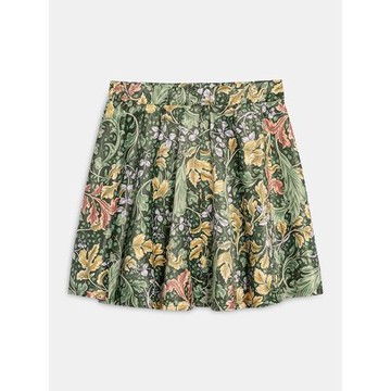 諾諾E站【MK】秋裝 女士日系碎花半身裙高腰A字裙百褶裙短裙