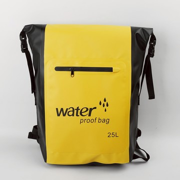 【SV61208】25L大容量 戶外防水雙肩包 溯溪漂流游泳潛水包 潛水PVC防水收納袋 乾溼分離 後背包