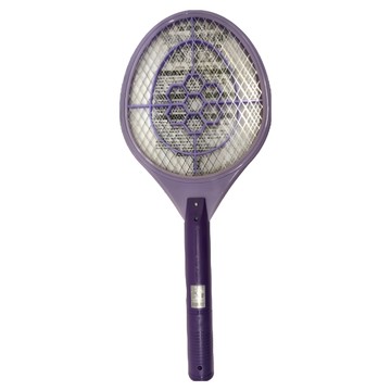 日象 充電式電蚊拍 拍面設計 195x230mm LED燈輔助照明 三層安全電網  特大  紫色