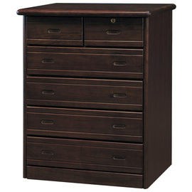 【時尚屋】[UZ6]尚麗胡桃3.2尺五斗櫃UZ6-154-3