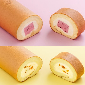 雙莓/水蜜 奶凍捲 甜蜜幸福組