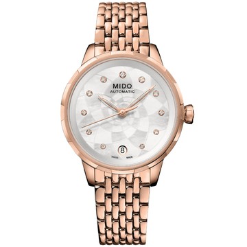 MIDO美度 RAINFLOWER 花雨系列 真鑽機械腕錶 34mm / M0432073310600