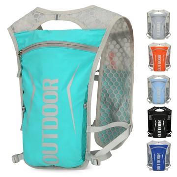 輕便水袋包戶外運動尼龍馬甲雙肩包新款馬拉松跑步背包馬甲包