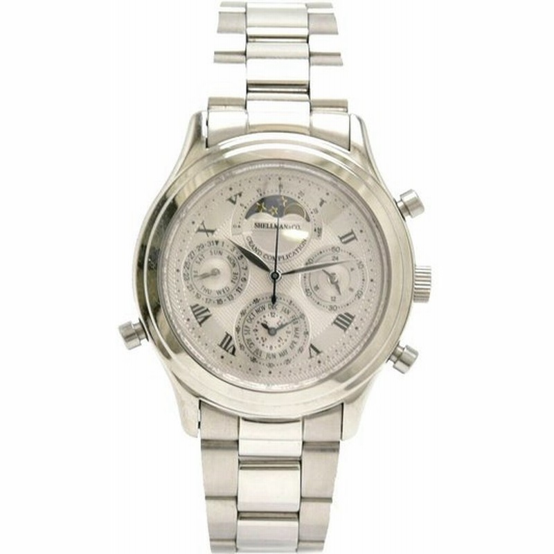 Shellman シェルマン グランドコンプリケーション クラシック シルバー文字盤 Ss メンズ Qz クォーツ 腕時計 6771 H32167 中古 K 通販 Lineポイント最大0 5 Get Lineショッピング