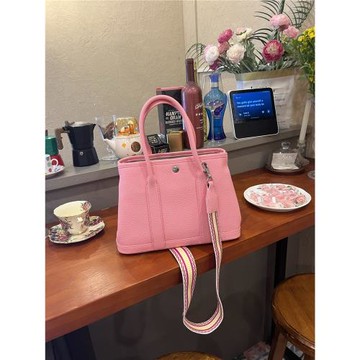 少女奶昔粉花園包手提包2025新款大容量托特包高級感單肩斜挎包