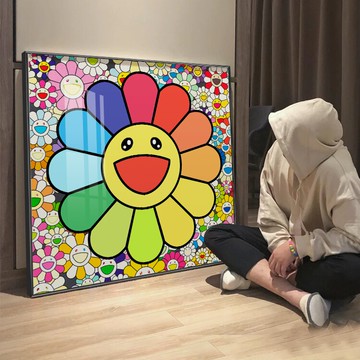 鑽石畫 鉆石畫滿鉆客廳小件珠繡帶框十字繡2022新款繡太陽花兒童房現代5d【HZ69047】