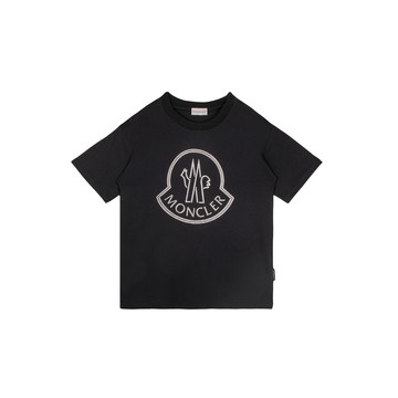 Moncler Enfant Kids 黑色短袖T-Shirt
