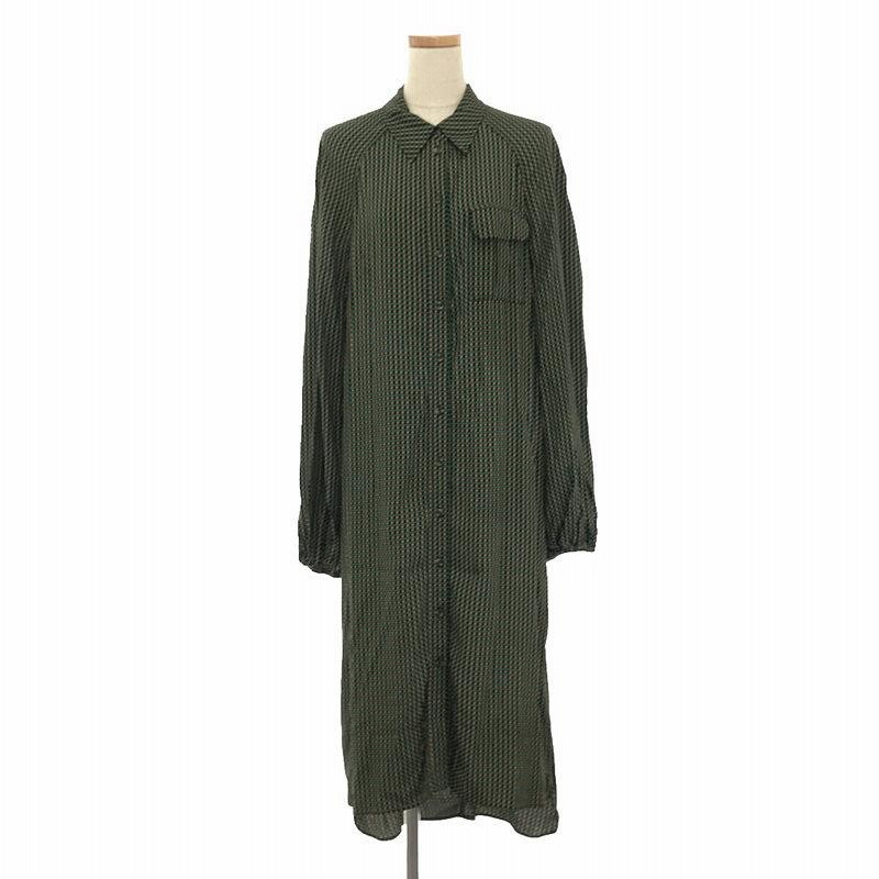 GANNI チェック柄 シャツワンピース GANNI ガニーシャツワンピースチェック