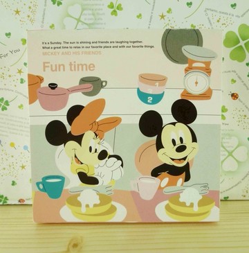 【震撼精品百貨】Micky Mouse_米奇/米妮 ~便條本/筆記本-米奇與米妮下午茶圖案