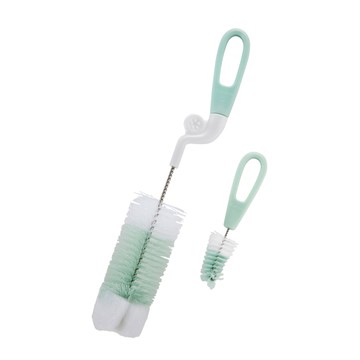 Simba 小獅王辛巴 - 旋轉式奶瓶刷(菜瓜布)-粉綠