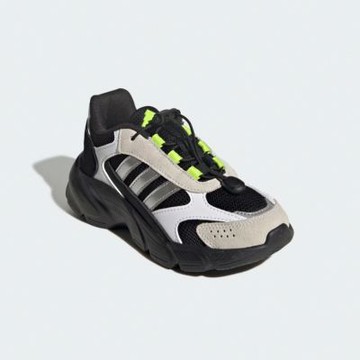 adidas 慢跑鞋 Crazychaos 2000 AC C 中童 米白 黑 抽繩 運動鞋 愛迪達 JQ8615