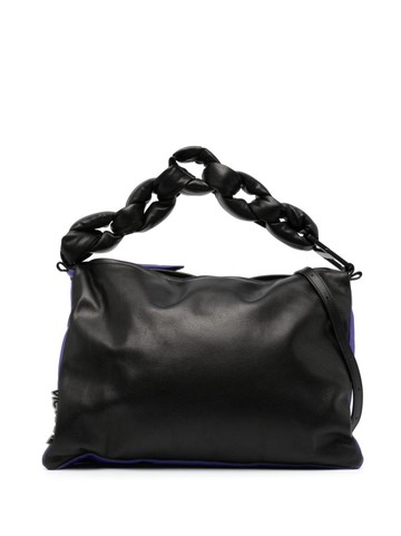 Vic Matie - two-tone leather tote bag - women - Calf Leather - One Size - Purple