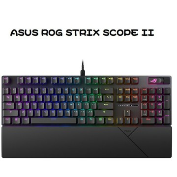 【送桌墊】【享最高折300】ASUS 華碩 ROG STRIX SCOPE II PBT 機械式電競鍵盤 STORM軸/90MP036B-BKTA01