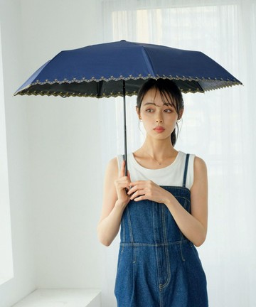 【Wpc.】2件9折★經典刺繡星星波浪傘簷手動遮光降溫折傘-多色