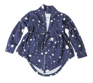 2014秋冬 koolabah 滿版白色點點有機棉罩衫