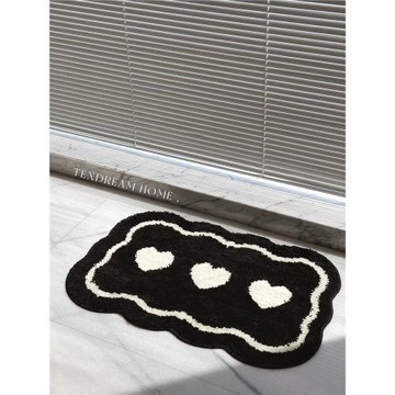 Texdream態度 愛心地墊 可愛現代玄關入戶地墊家用簡約耐臟防塵毯