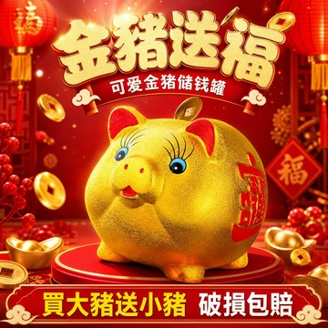 【免運】超大號大豬公存錢筒 金豬儲蓄罐 只進不出 招財存財創意卡通動漫金豬撲滿 金豬存錢筒 金豬存錢罐 儲錢罐 小豬存錢