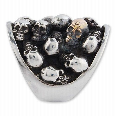 アクセサリー Stanly Guess multi skull oval ring STANLEY GUESS スタンリーゲス Ring リング】マルチスカル