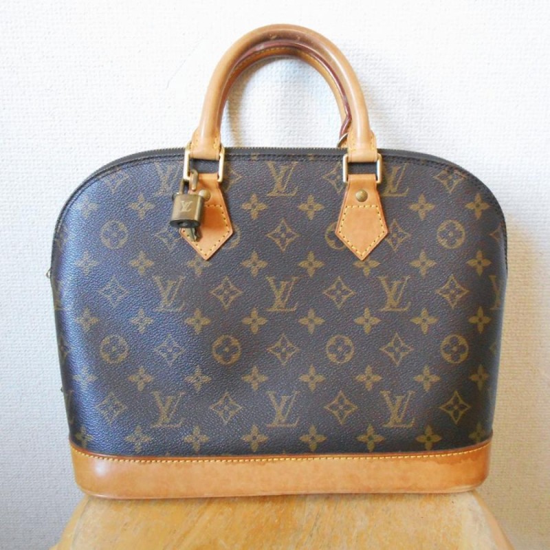 ルイヴィトン LOUIS VUITTON ハンド バッグ アルマ モノグラム 鍵付き ...