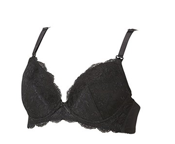 pigeon [cored wire] much more comfortable bra black C70