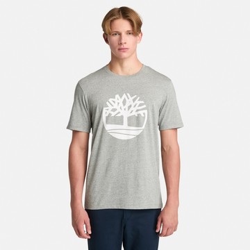 Timberland 男款灰色LOGO短袖T恤｜A6281V91
